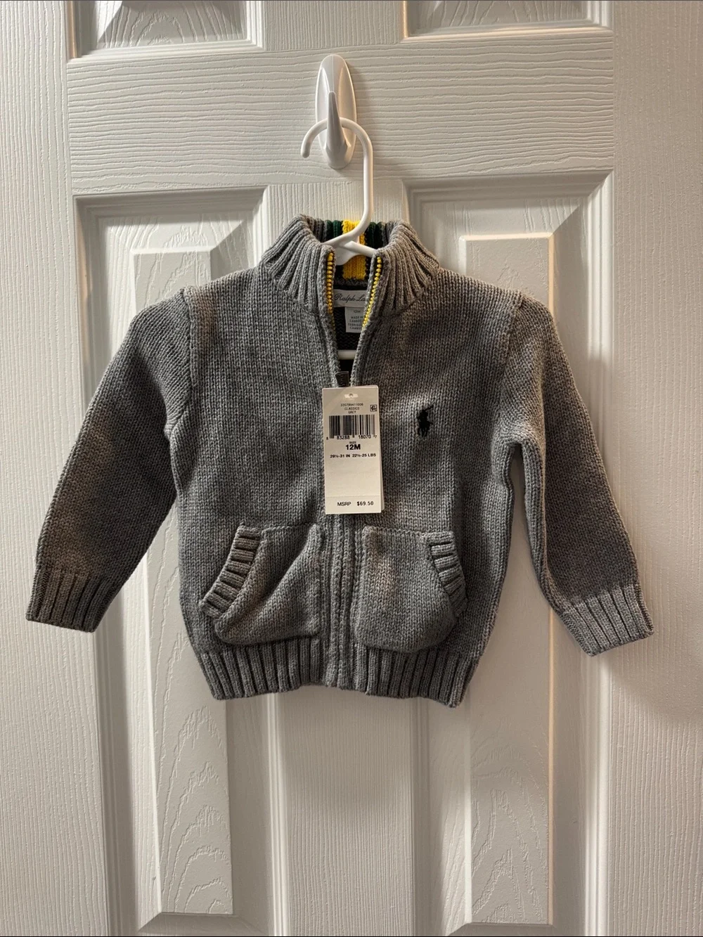 Polo Ralph Lauren 100% cotton sweater 12M